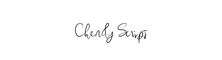 Chendy Script  لخطوط تنزيل