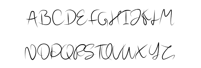 Chendy Script Font OTHER CHARS