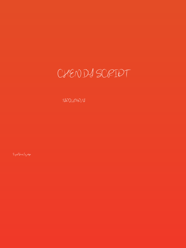 Chendy Script Poster