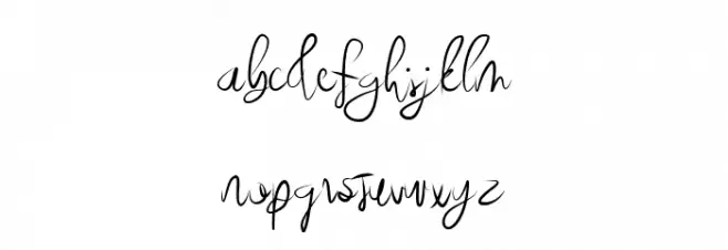 Chendy Script 字体 小写