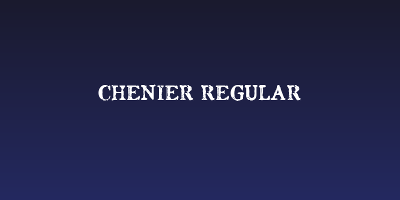 Chenier Regular Social Header