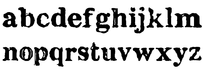 Chenier Regular Font LOWERCASE