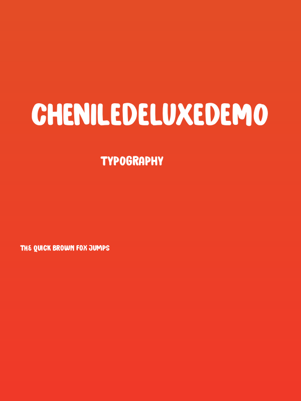 ChenileDeluxeDEMO Poster