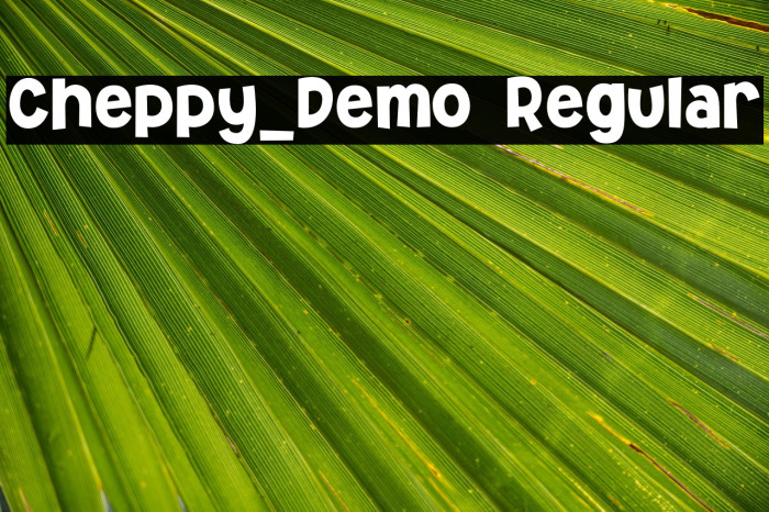 Cheppy_Demo Regular Example 1