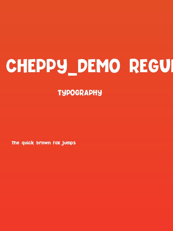 Cheppy_Demo Regular Poster