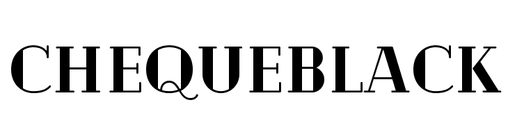 Cheque Black Font