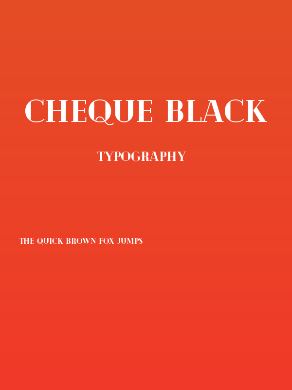 Cheque Black Poster
