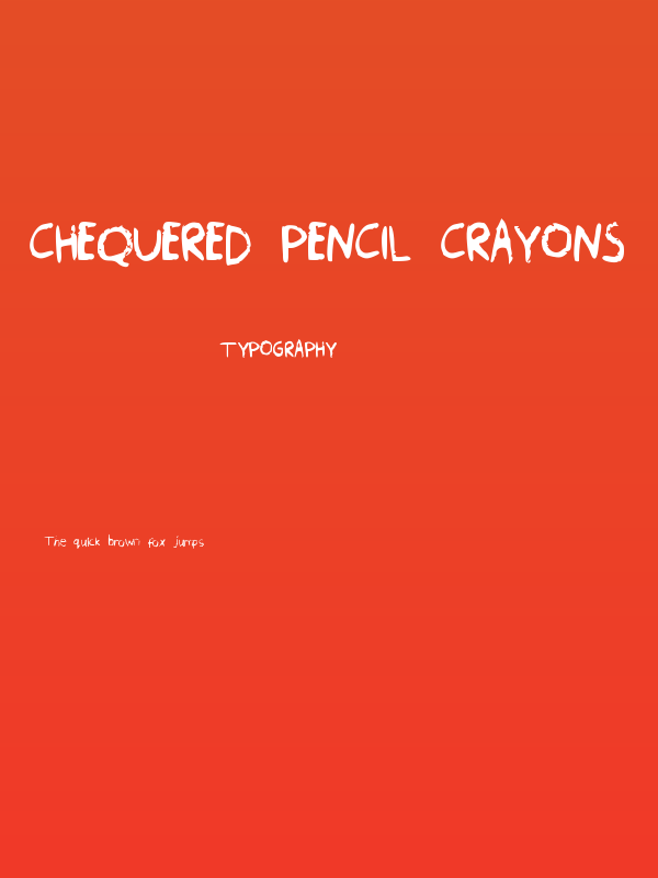 Chequered Pencil Crayons Poster