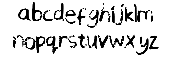 Chequered Pencil Crayons Font LOWERCASE