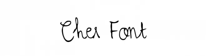Cher Font  baixar fontes gratis