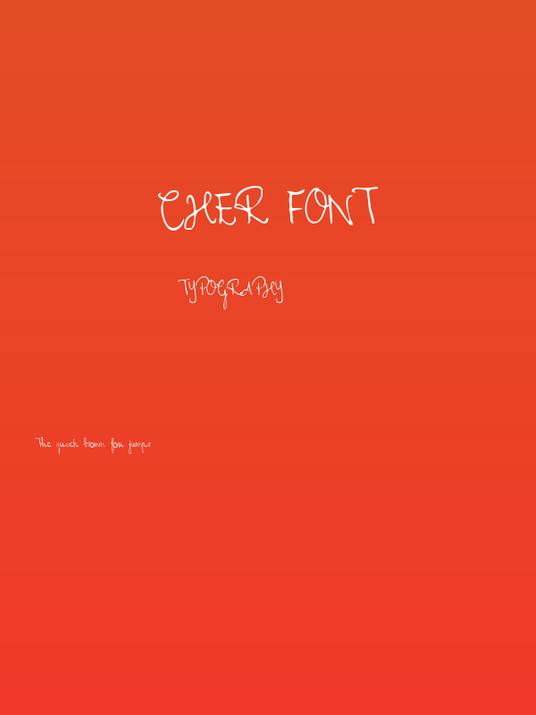 Cher Font Poster
