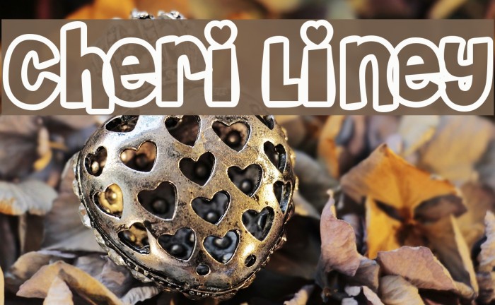 Cheri Liney Font examples
