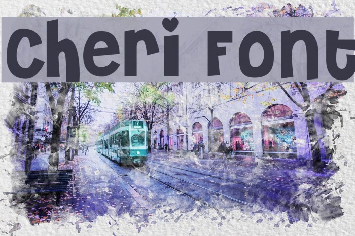 Cheri Font examples