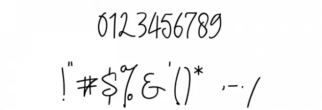 Cherill Font OTHER CHARS