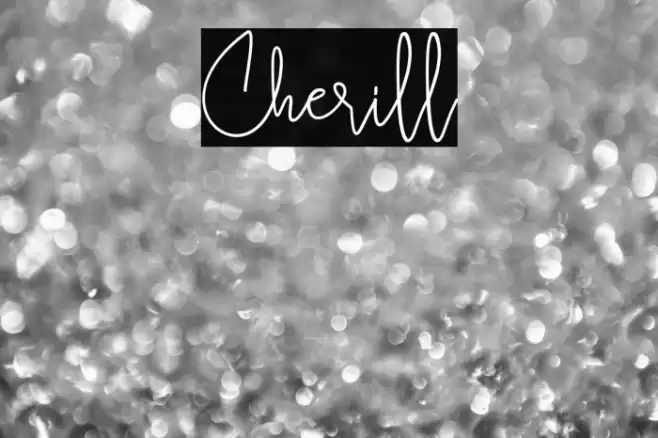 Cherill Font examples