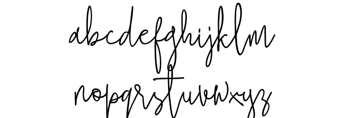 Cherill Font LOWERCASE