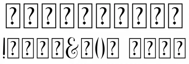 Cherilyn Font OTHER CHARS