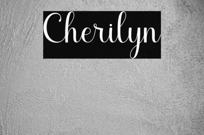 Cherilyn Font examples