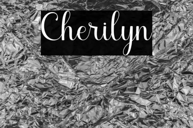 Cherilyn Font examples