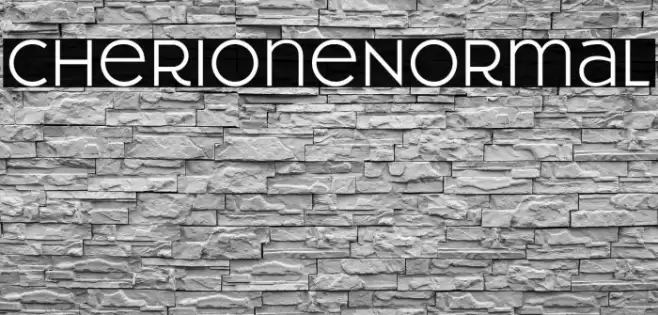 CherioneNormal Font examples