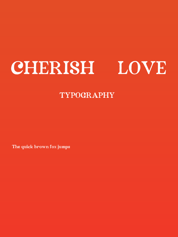Cherish & Love Poster