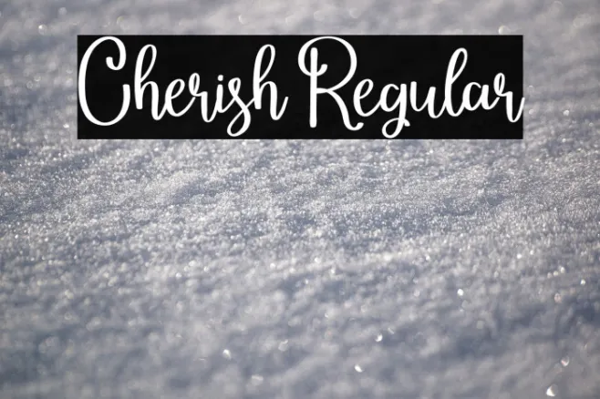 Cherish Regular Example 1