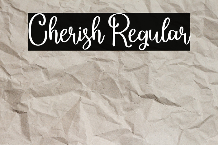 Cherish Regular Example 2