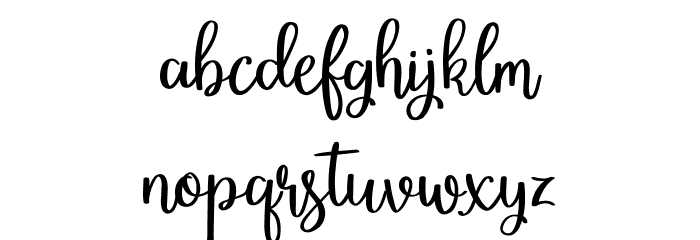 Cherish Regular Font LOWERCASE