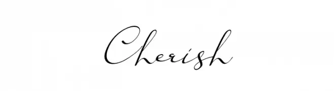 Cherish  フリーフォントのダウンロード
