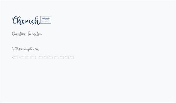 Cherish2 Business Card