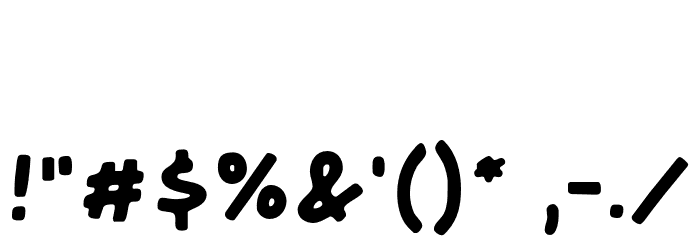 CherishTodayDEMO Font OTHER CHARS