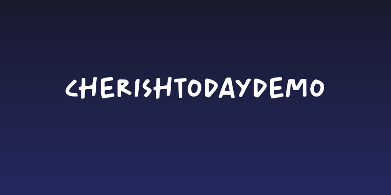 CherishTodayDEMO Social Header