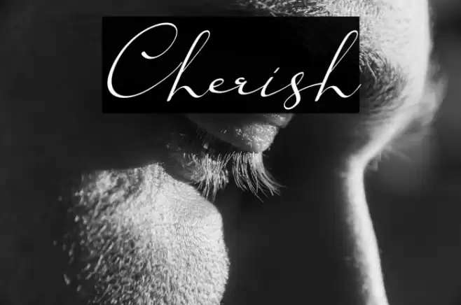 Cherish Font examples