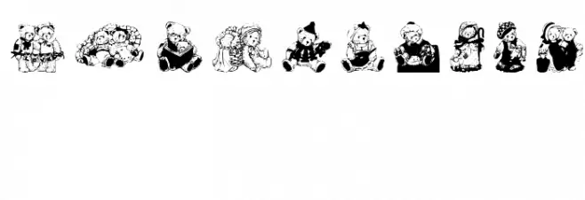 Cherished Teddies Font OTHER CHARS