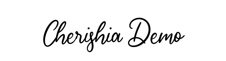 Cherishia Demo  Frei Schriftart Herunterladen