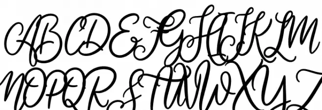 Cherishia Demo Font Litere mari