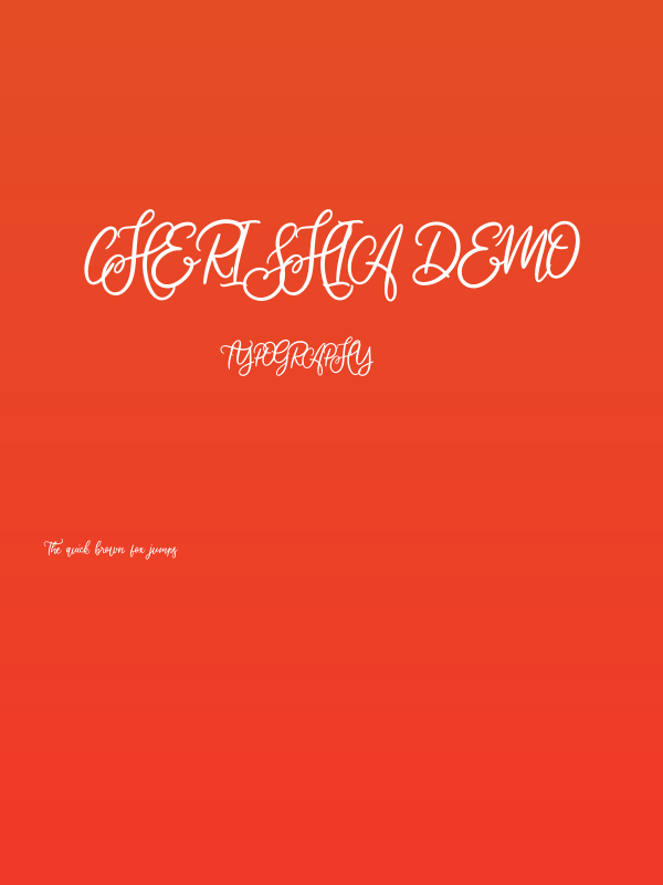 Cherishia Demo Poster
