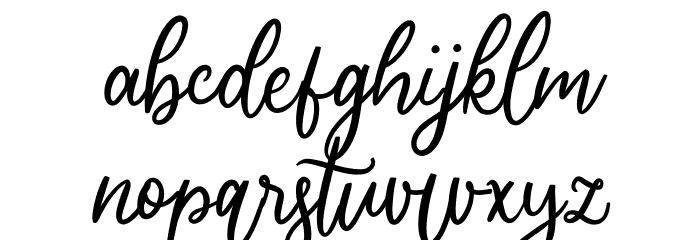Cherishia Demo Font LOWERCASE