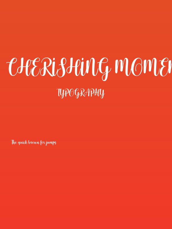 Cherishing Moments Poster