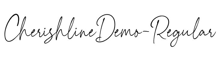 CherishlineDemo-Regular Free Fonts Download