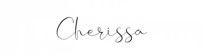 Cherissa  フリーフォントのダウンロード