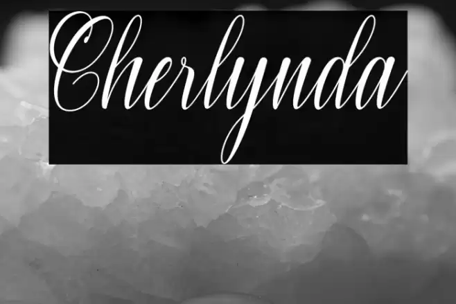 Cherlynda Font examples