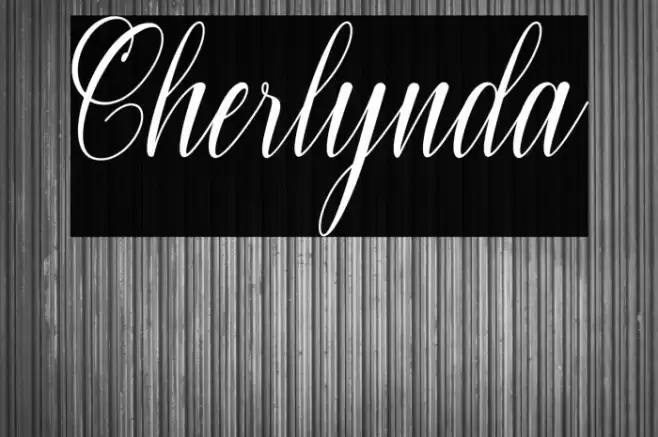 Cherlynda Font examples
