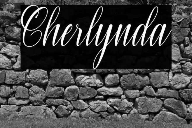 Cherlynda Font examples