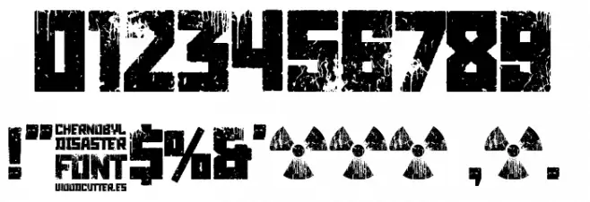 Chernobyl Font OTHER CHARS
