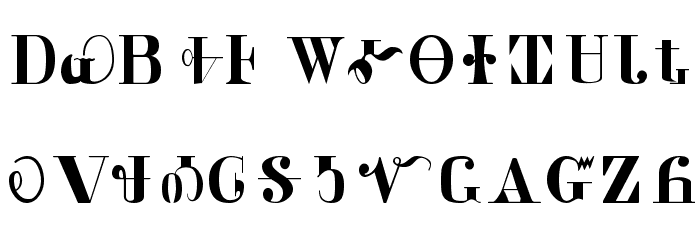Cherokee Font LOWERCASE
