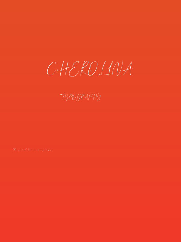 Cherolina Poster