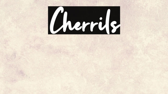 Cherrils Example 2