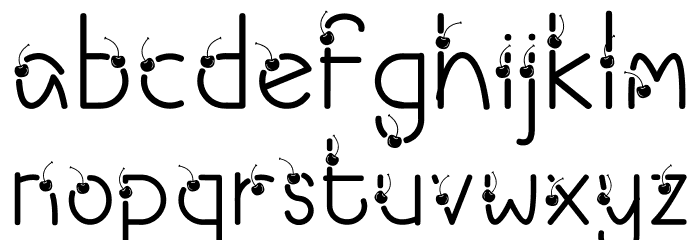 Cherry Ai Font LOWERCASE