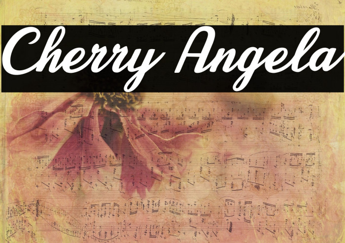 Cherry Angela 字体 examples